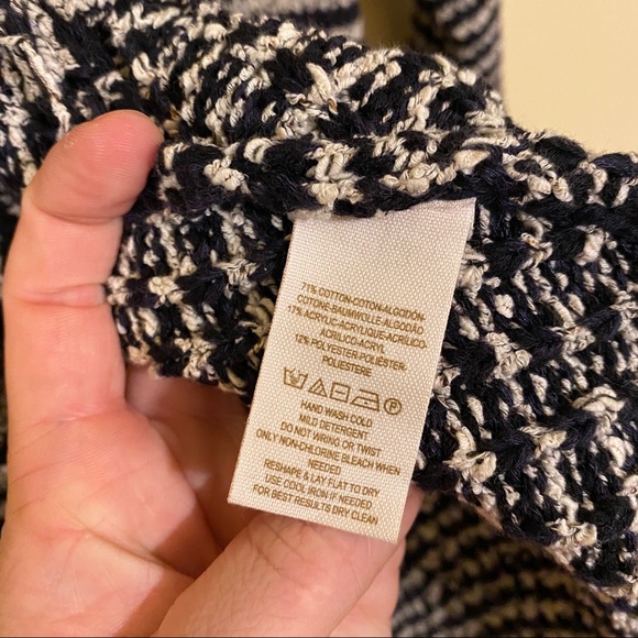 Free people • black & white striped knit cardigan - Picture 4 of 5